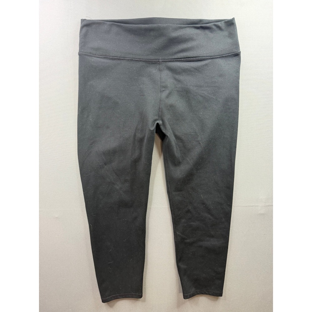 Fabletics Leggings Womens Black Cropped Athletic Activewear XXL - Picture 1 of 5